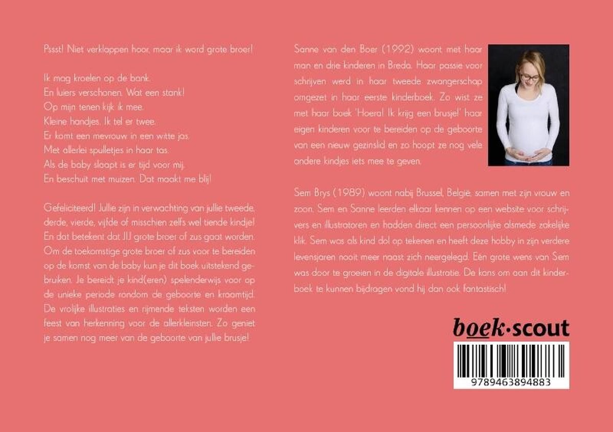 Kinderboek - Hoera! Ik krijg een brusje!