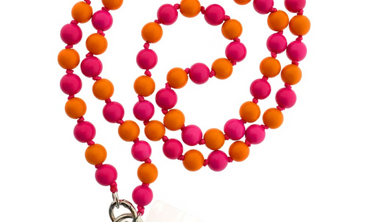 Telefoonkoord - Bubbly Pink-orange