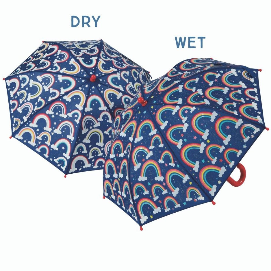 Kinderparaplu - Regenboog donkerblauw