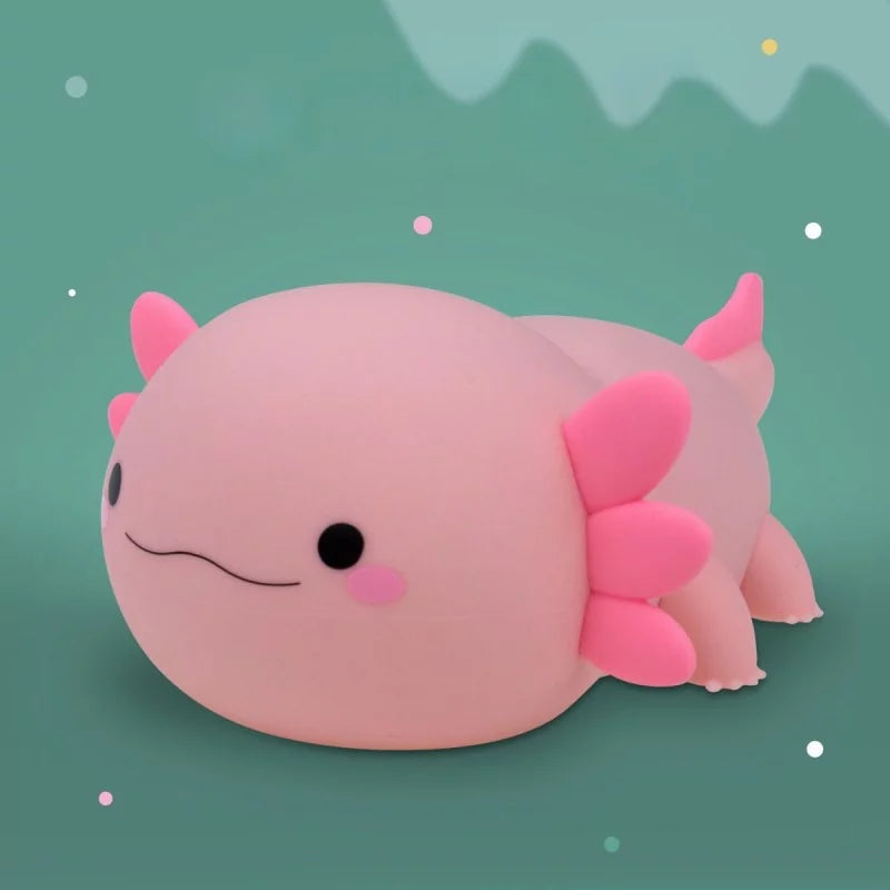 Nachtlamp - Axolotl roze