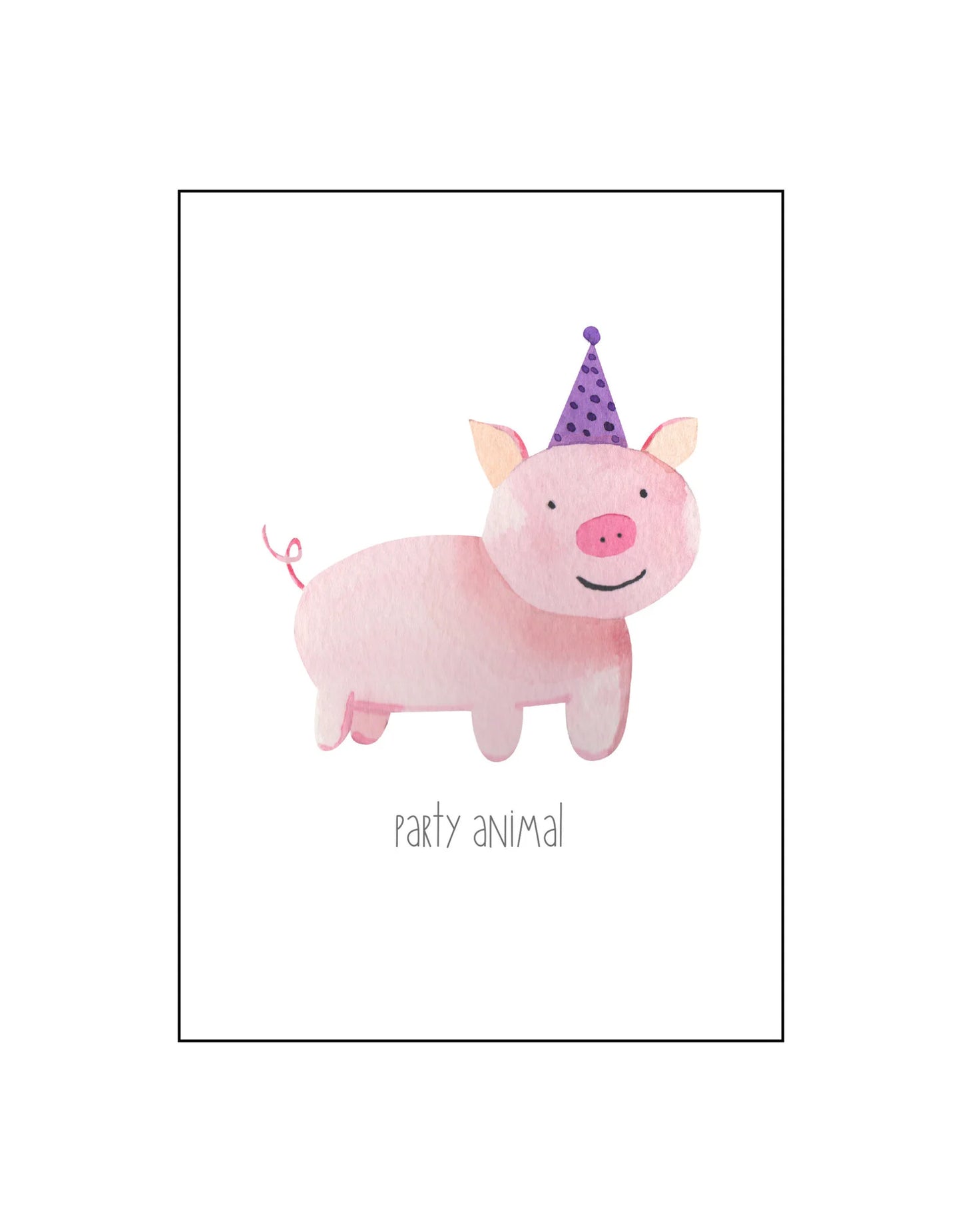 Postkaart - Party Animal