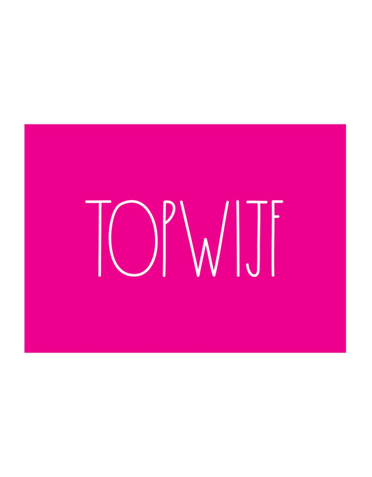 Postkaart - Topwijf